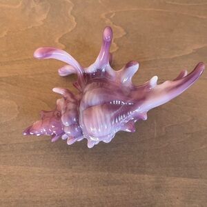 Purple Glass Conch Shell Claw Clip